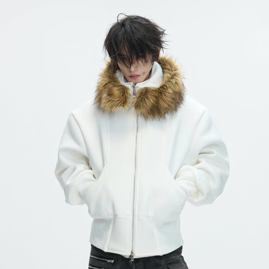 Fake Layered Hooded Puffer Jacket WN22609