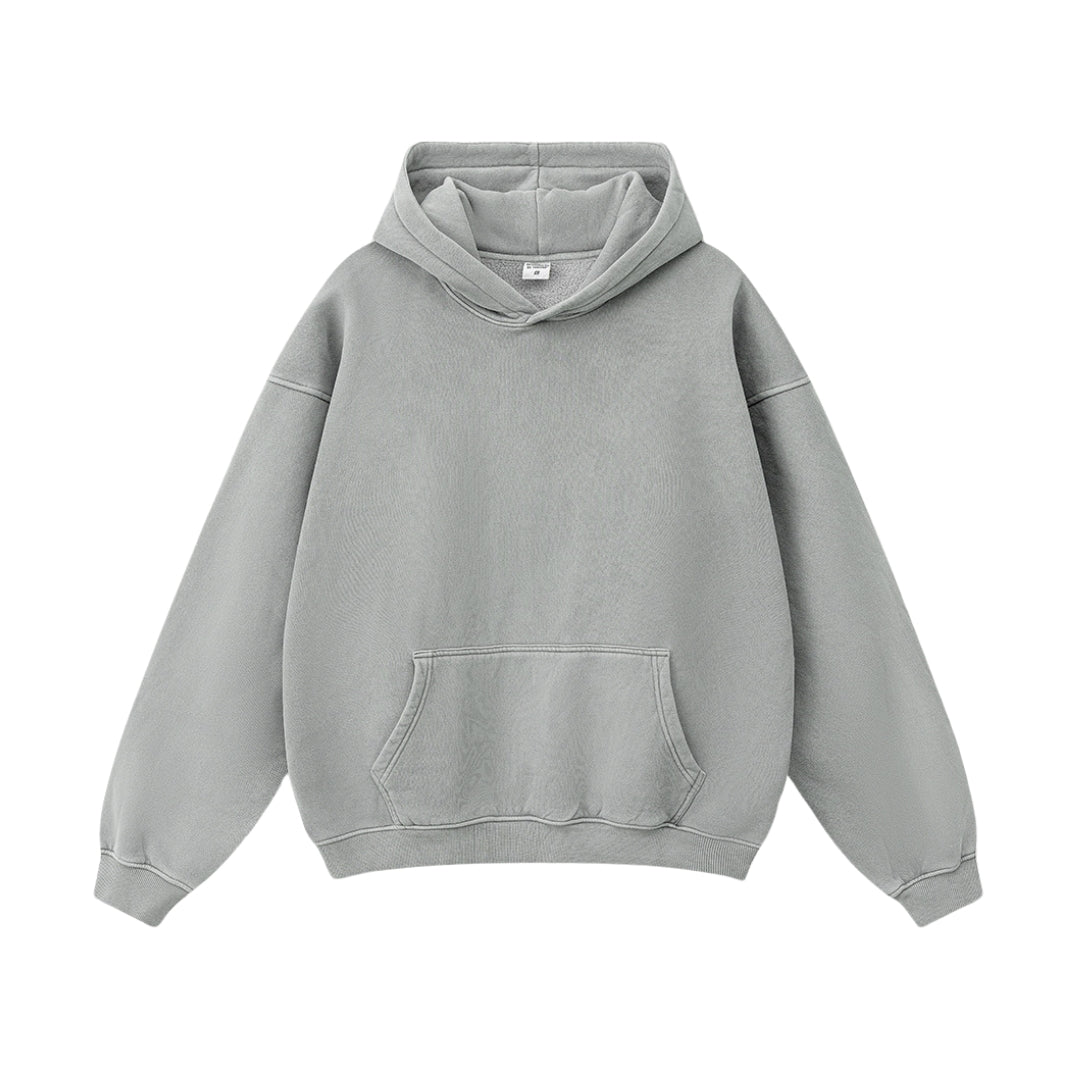 Washed Fleece Lining Oversize Hoodie WN9961