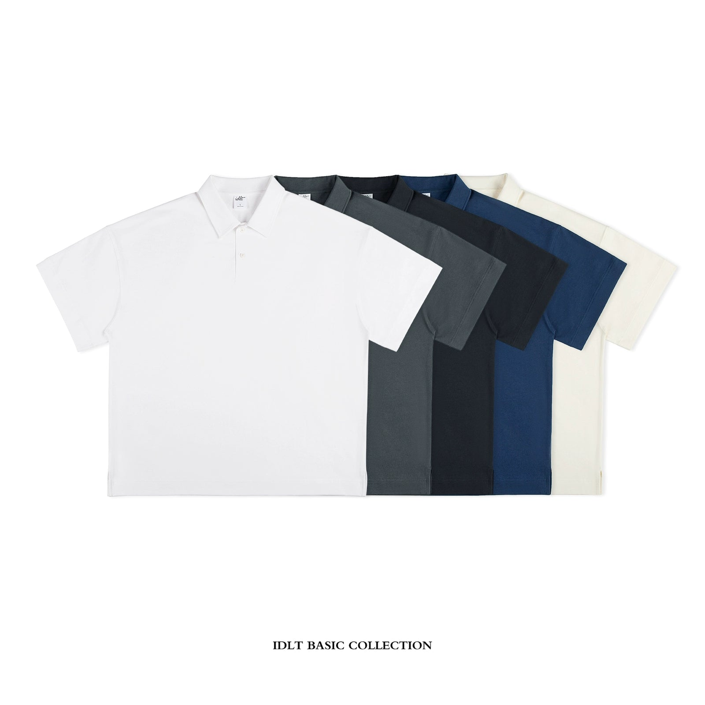 Heavyweight Drop Shoulder Short Sleeve Polo Shirt WN4277
