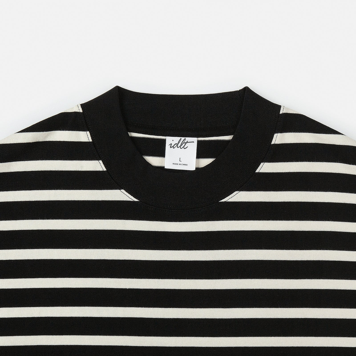 Heavyweight Loose Strip Drop Shoulder Short Sleeve T-Shirt WN4276