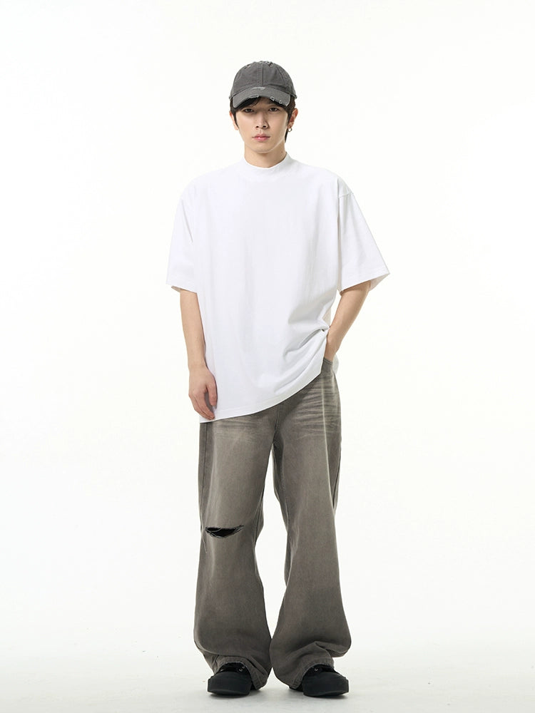 High Neck Short Sleeve T-shirt WN4470