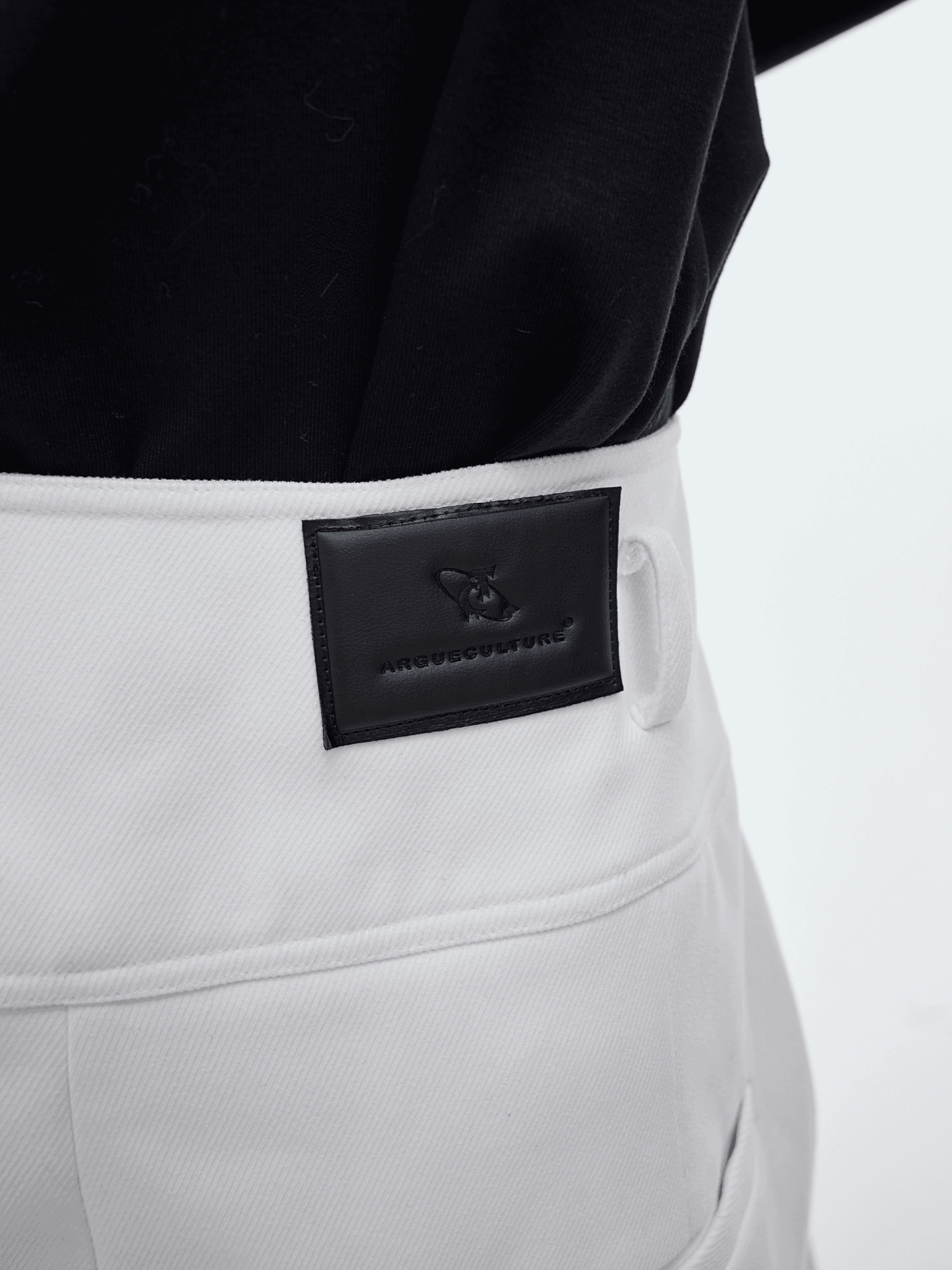 Loose Fitting High Waist Strap Design Drape Trousers WN3916