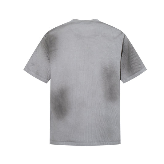 Waffle Figure Graphic Letter Print Short Sleeve T-Shirt WN25484