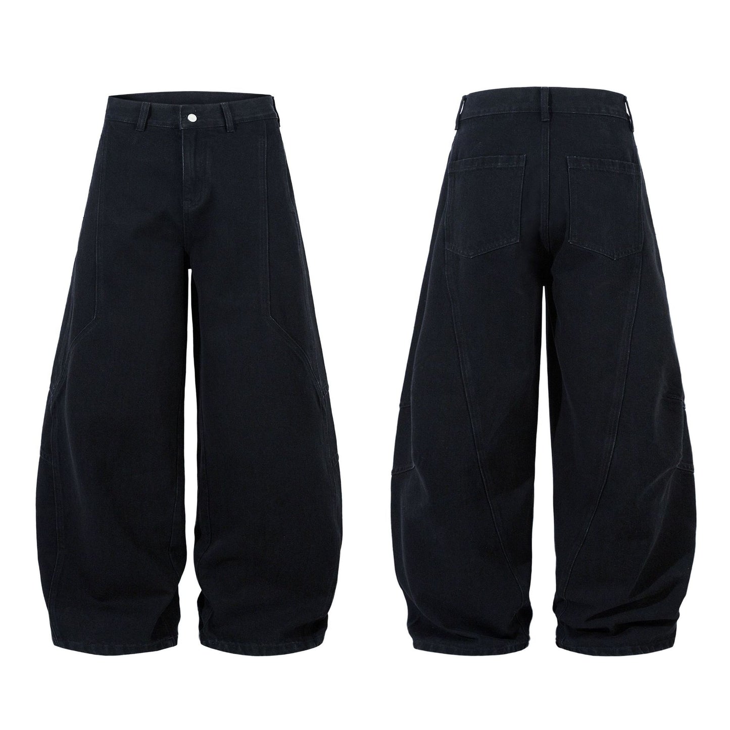 Washed Wide Leg Denim Jeans WN14090