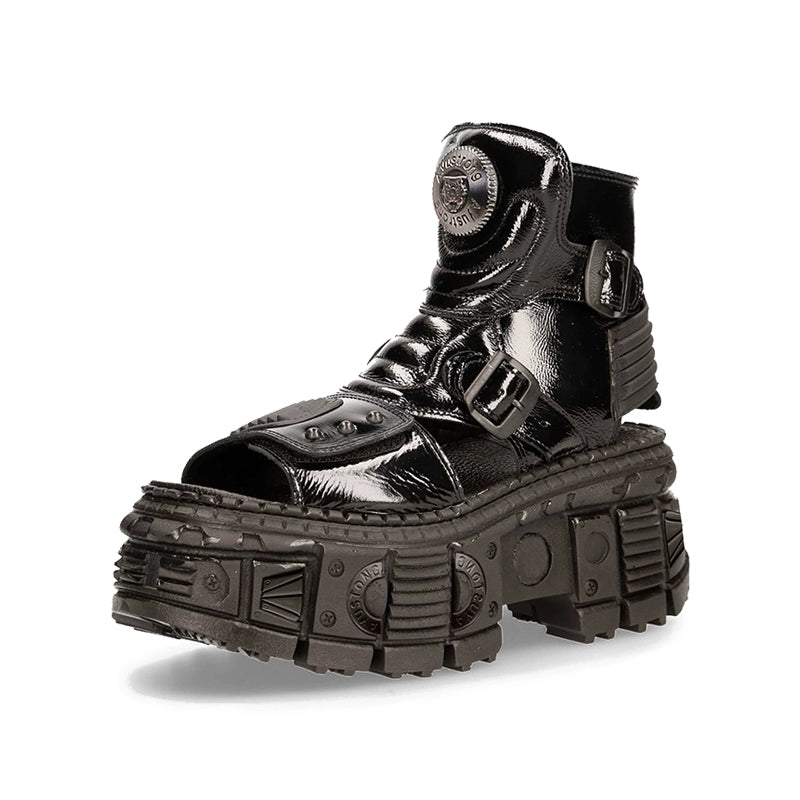 Chunky Sole Metallic Design Boots WN19189