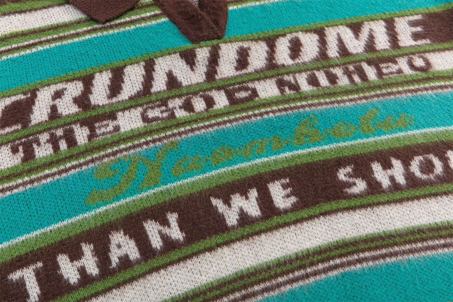 Stripe Polo Collar Knit Sweater WN11520