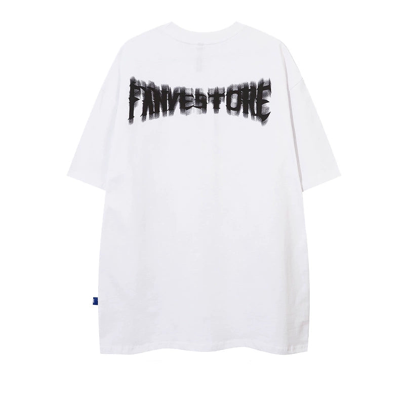 Graphic Print Oversize Short Sleeve T-Shirt WN16396