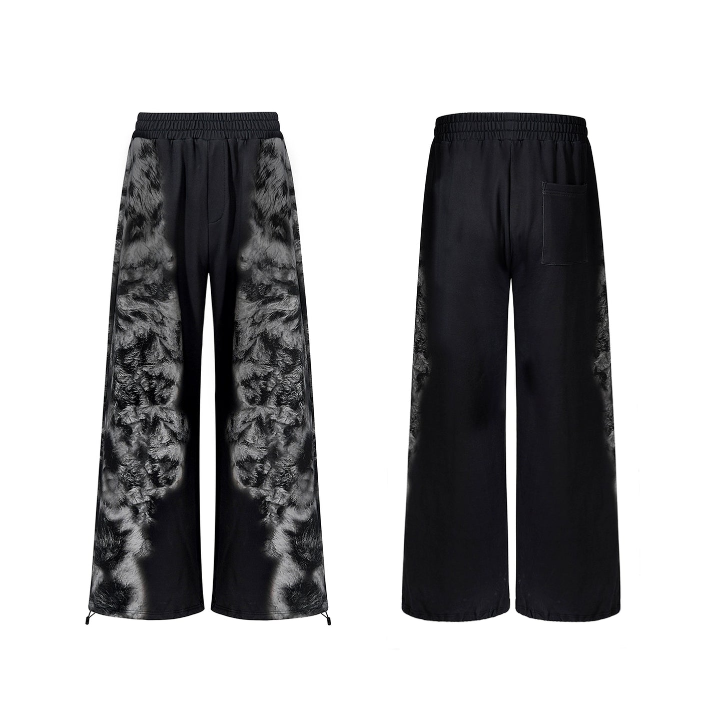 Leopard Print Short Hoodie & Sweatpants & Half Sweatpants Setup WN18789