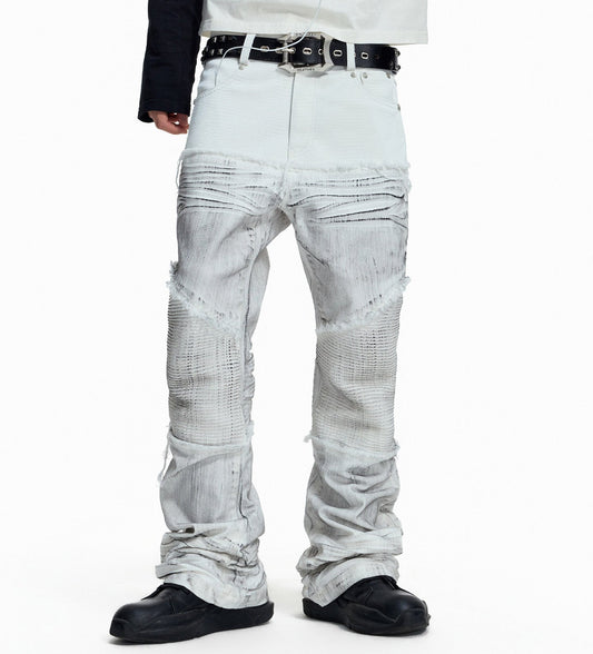Pleats Stacked Pants WN27437