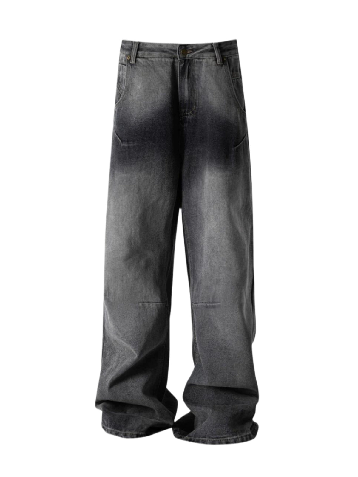 Wash Gray Straight Leg Denim Jeans WN5245