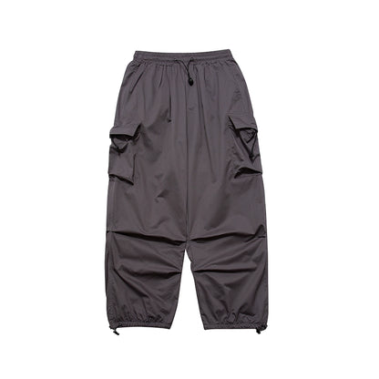 Large Pockets Wide-Leg Workwear Pants WN5702
