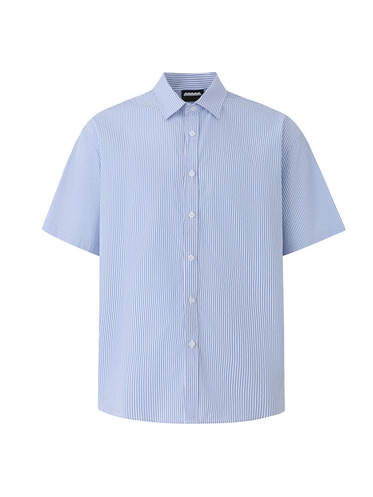 Striped Oversize Short Sleeve Shirt WN20254