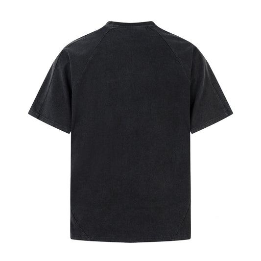 Washed Letter Print Short Sleeve T-Shirt WN25971