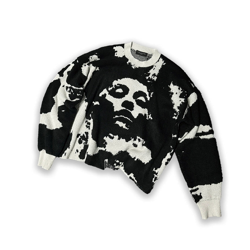 Portrait Design Knit Sweater WN17639