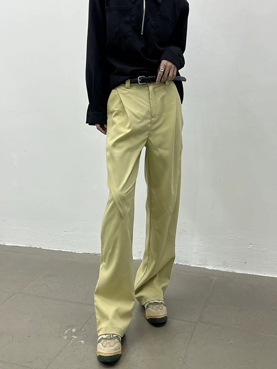 Loose High Waist Straight Cotton Pants WN5043