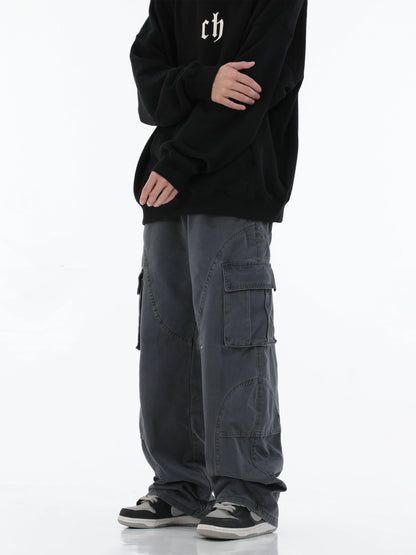 Multi Pocket Wide-Leg Cargo Pants WN5703