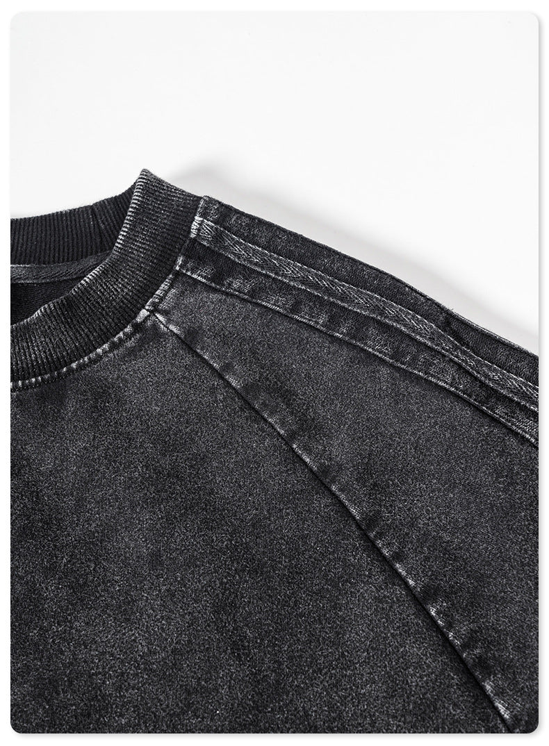 Oversize Washed Short-sleeve T-shirt WN6458