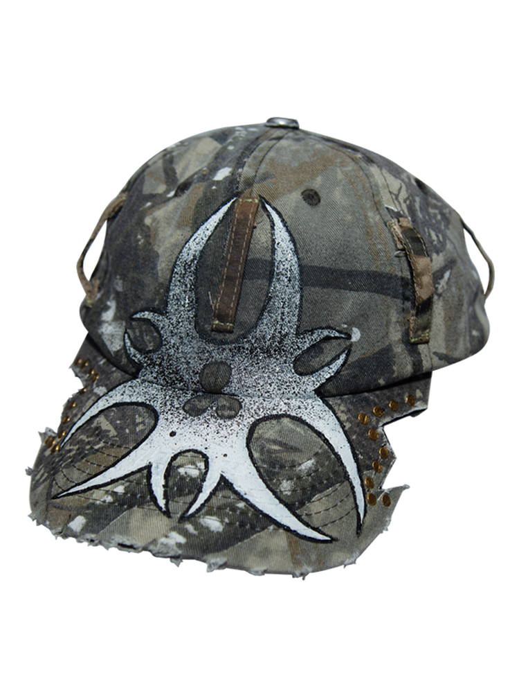 Irregular Leaf Camouflage Patchwork Cap WN21099