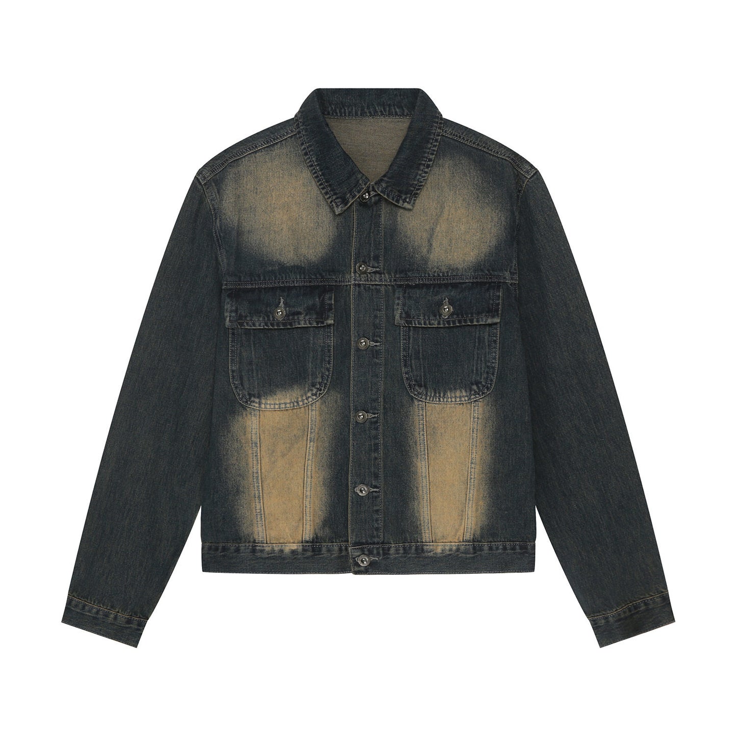 Washed Denim Jacket & Wide Leg Denim Jeans Setup WN24873