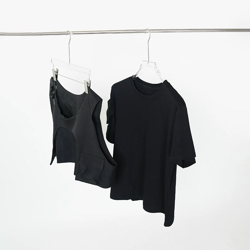 Oversize Short Sleeve T-Shirt & Oversize Cargo Vest WN17330
