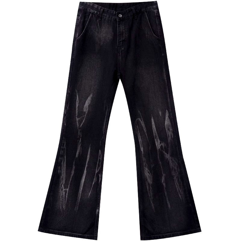 Washed Micro Flare Denim Jeans WN6932