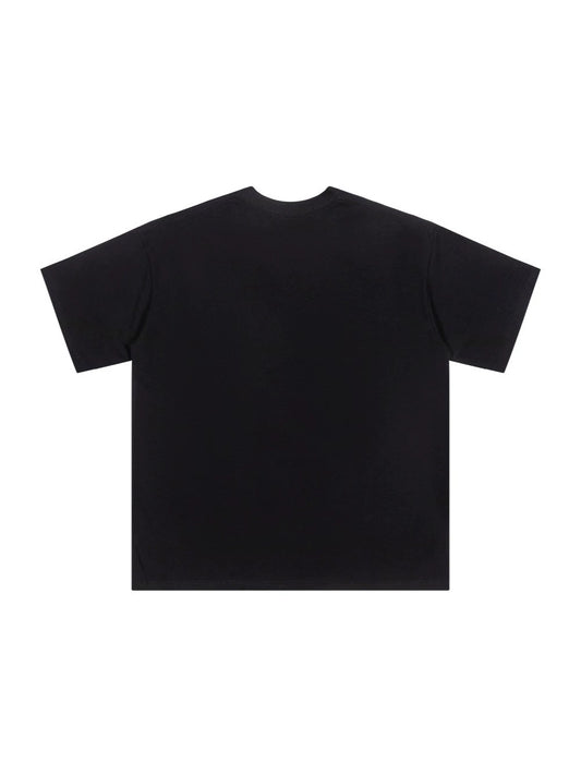 Halftone Portrait Digital Print Heavyweight Short Sleeve T-Shirt WN27897