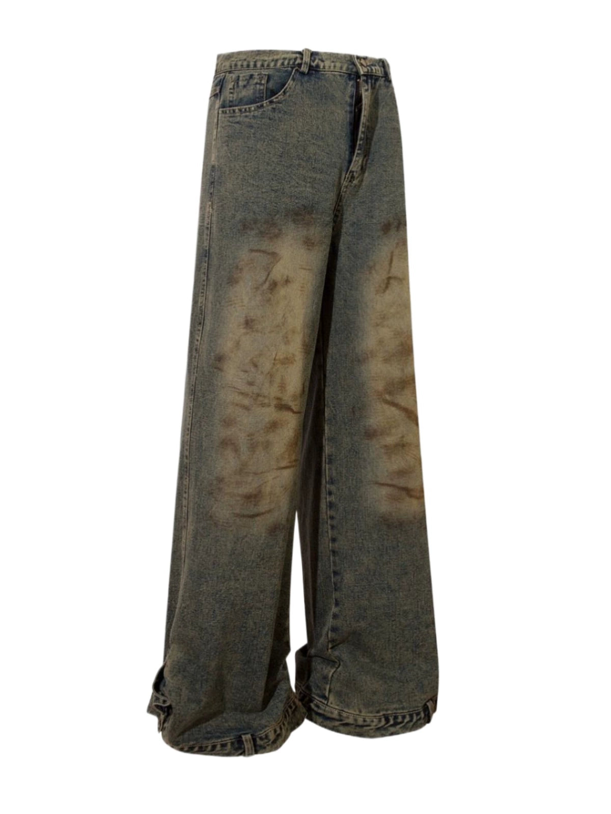 Dirty Design Long Straight Leg Denim Jeans WN5227