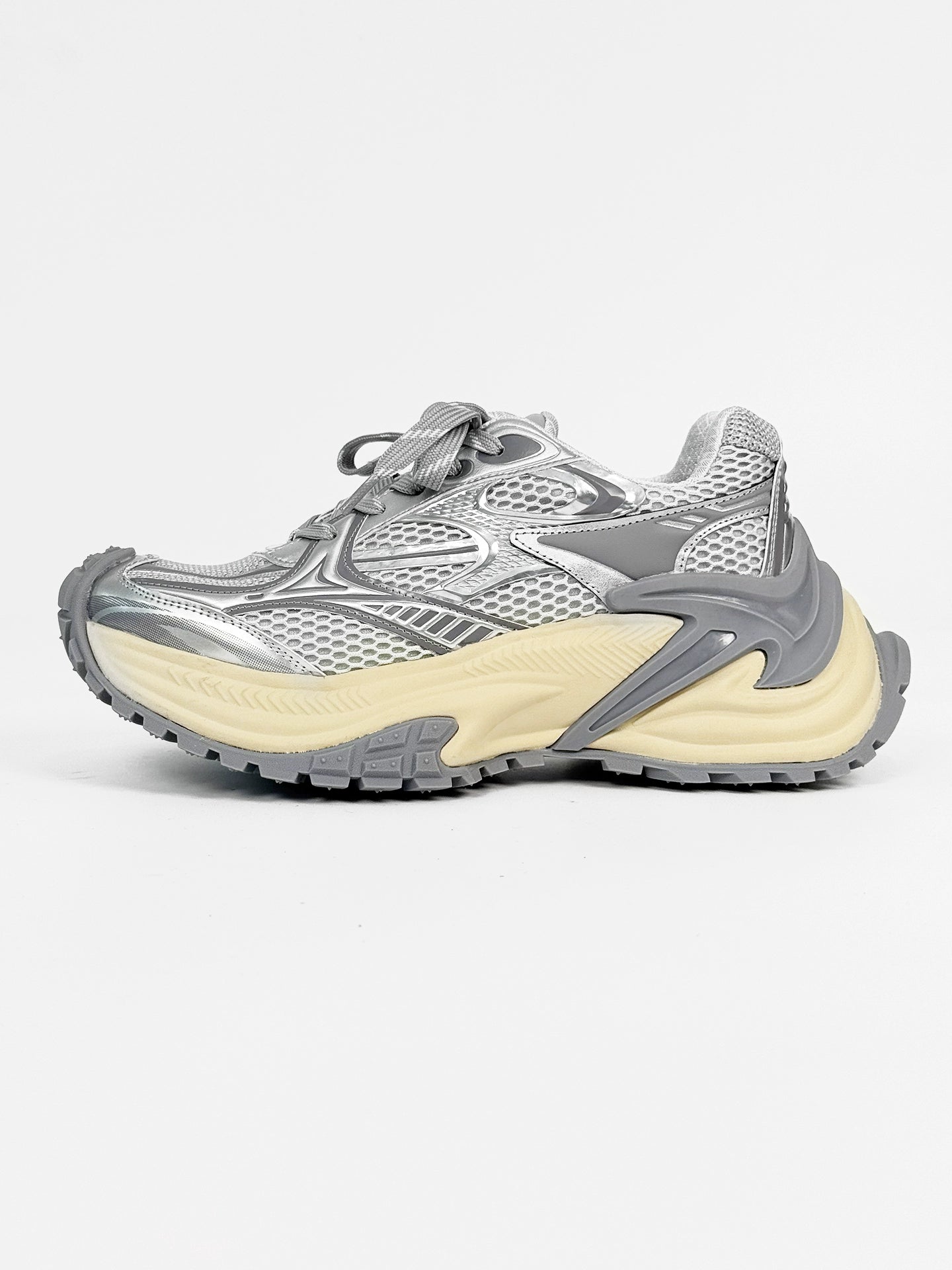 Chunky Mesh Design Sporty Sneakers WN19116