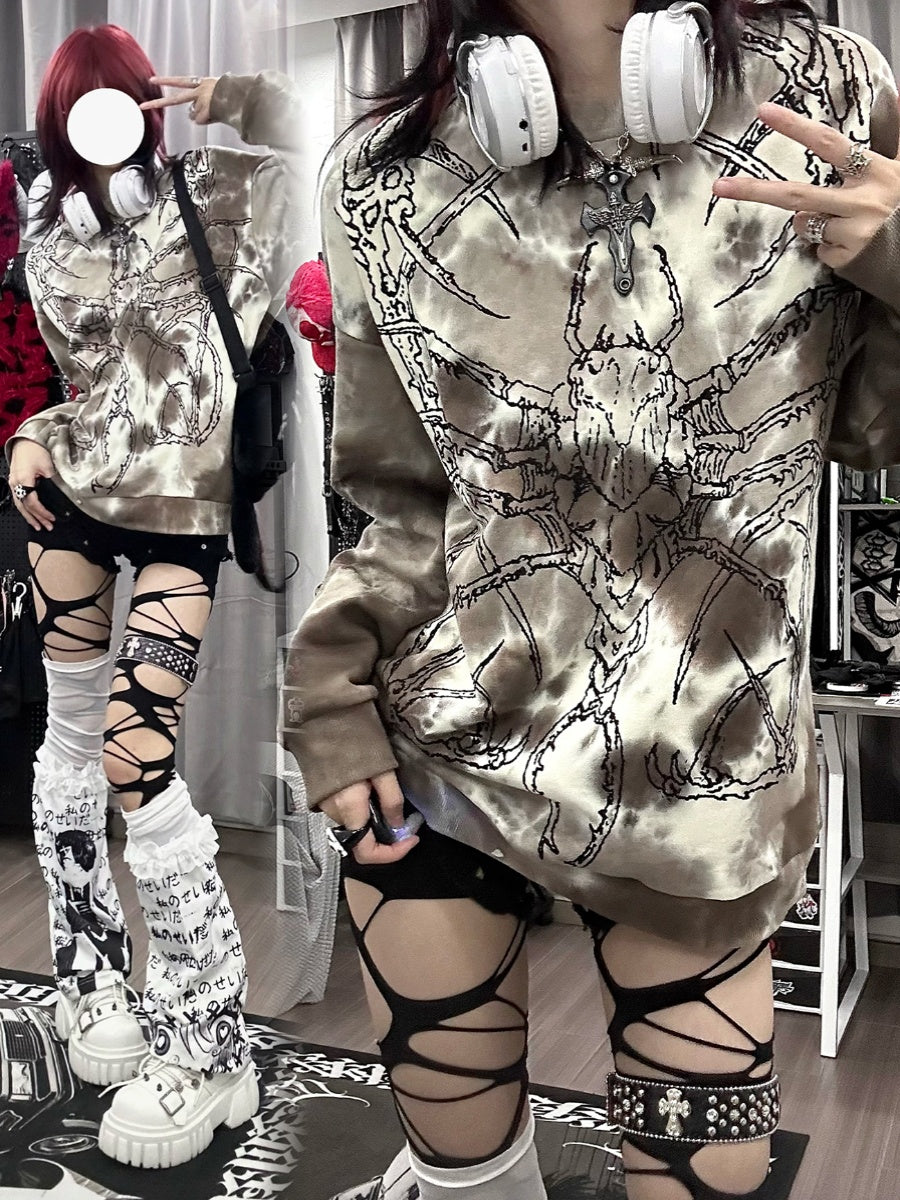 Oversize Graphic Print Sweatshirt WN15600