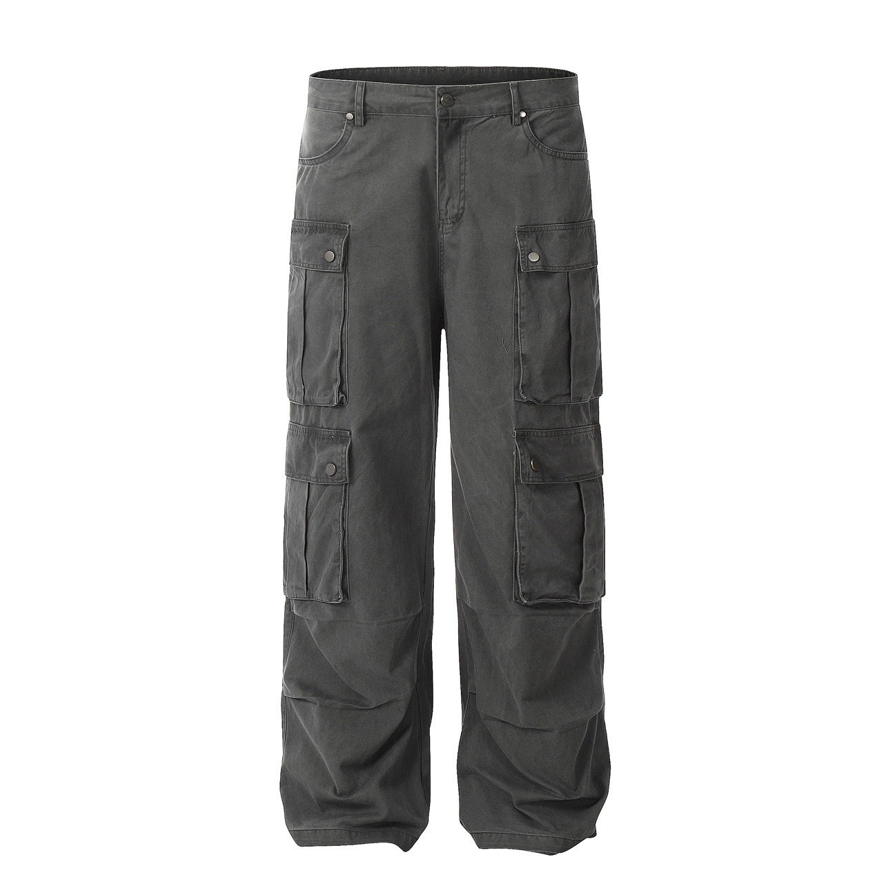 Multi Pocket Wide-leg Straight Cargo Pants WN5277