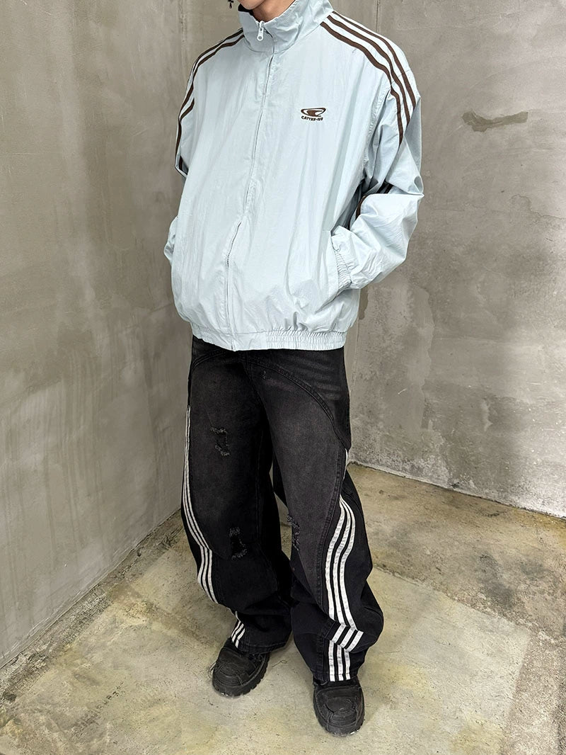 Stand Neck Reversible Zipper Jacket WN21173