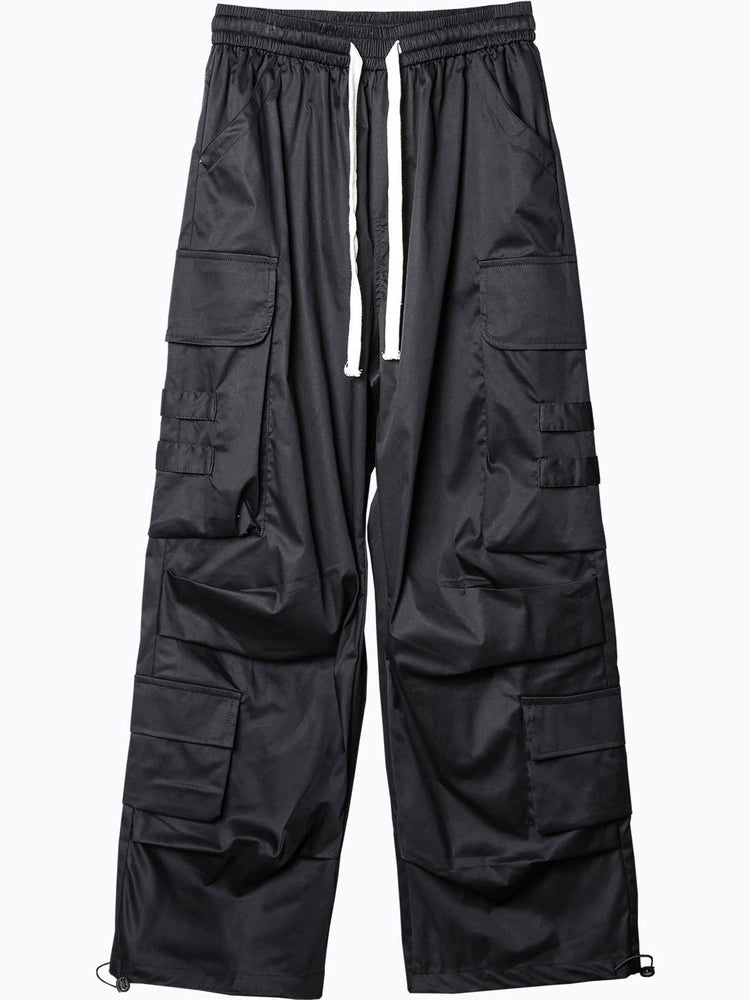 Functional Multi-Pocket Wide Leg Cargo Pants WN22449