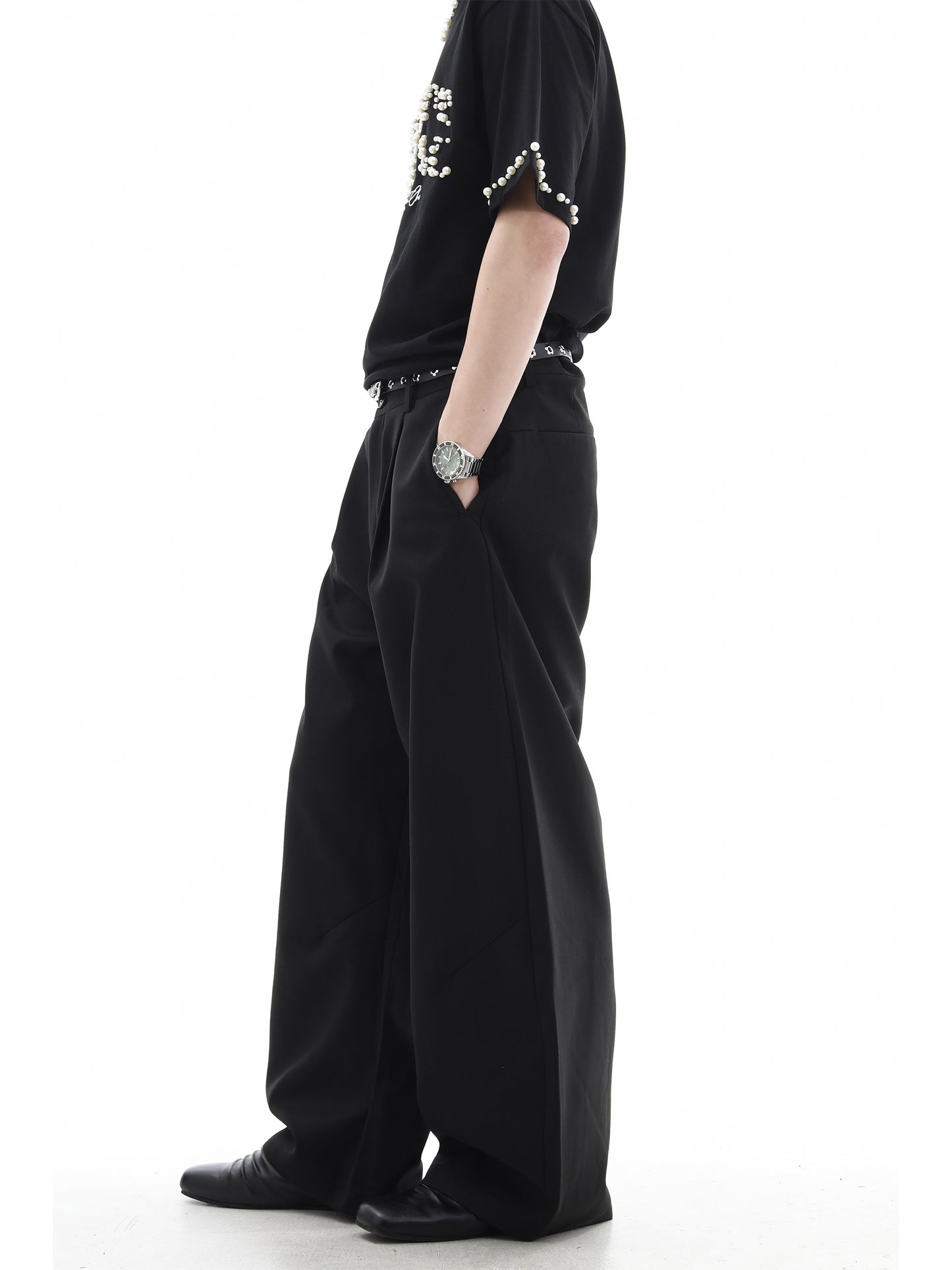 Draping Wide Leg Trousers WN15718