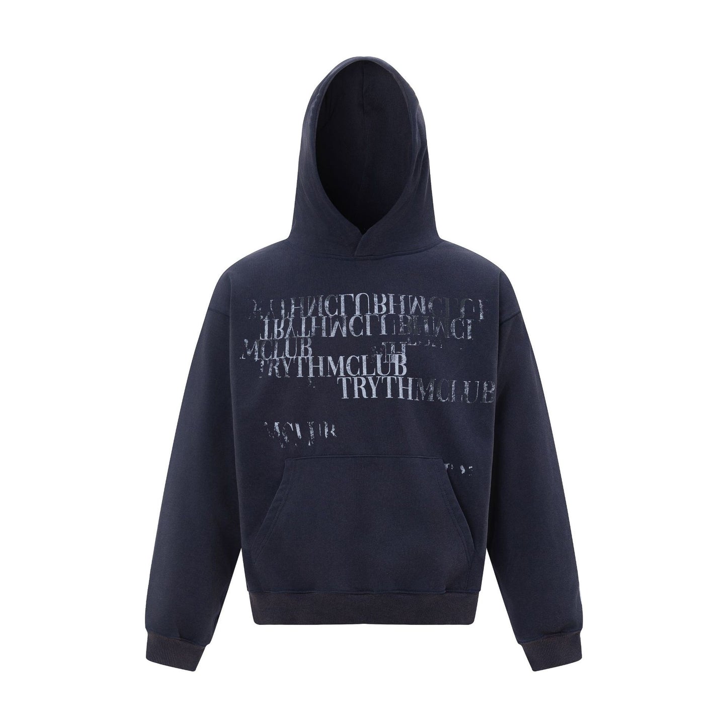 Heavyweight Letter Oversize Pullover Hoodie WN26085