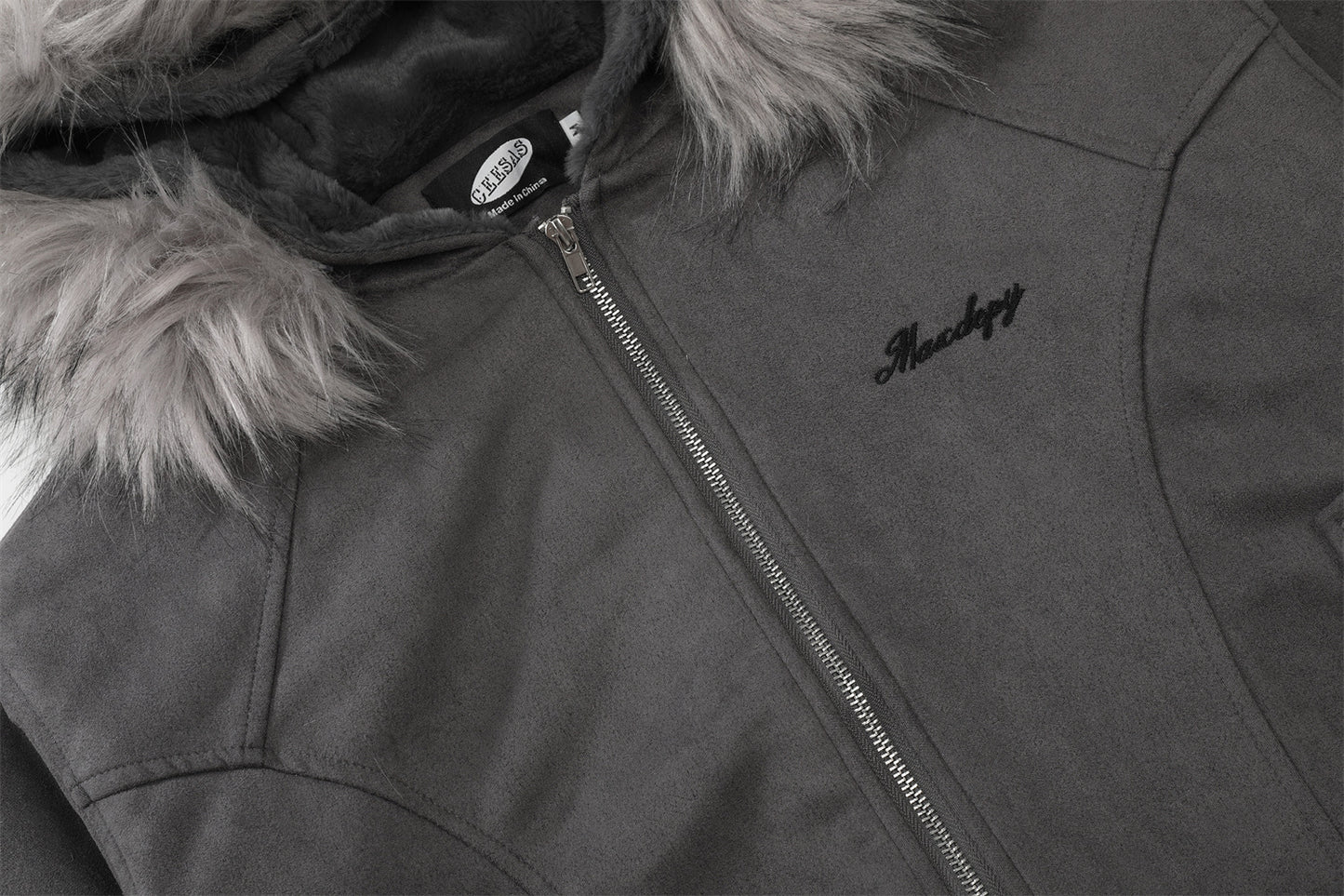 Detachable Fur Collar Short Hooded Padded Jacket WN11527