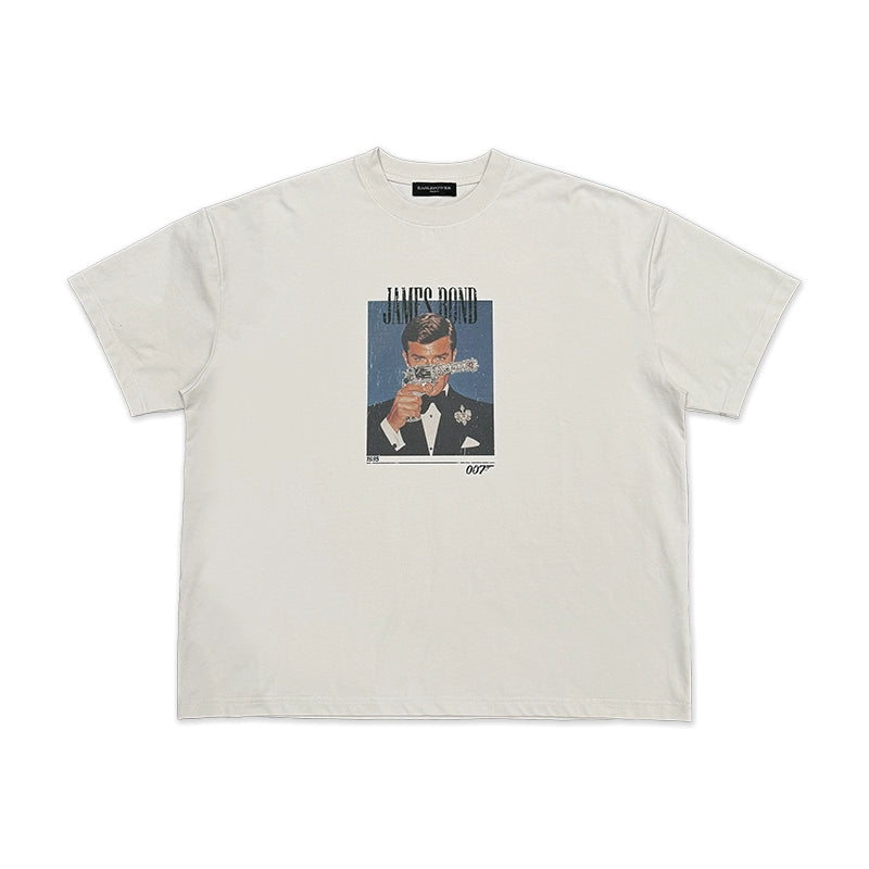 Cool Touch James Bond Print Short Sleeve T-Shirt WN17696