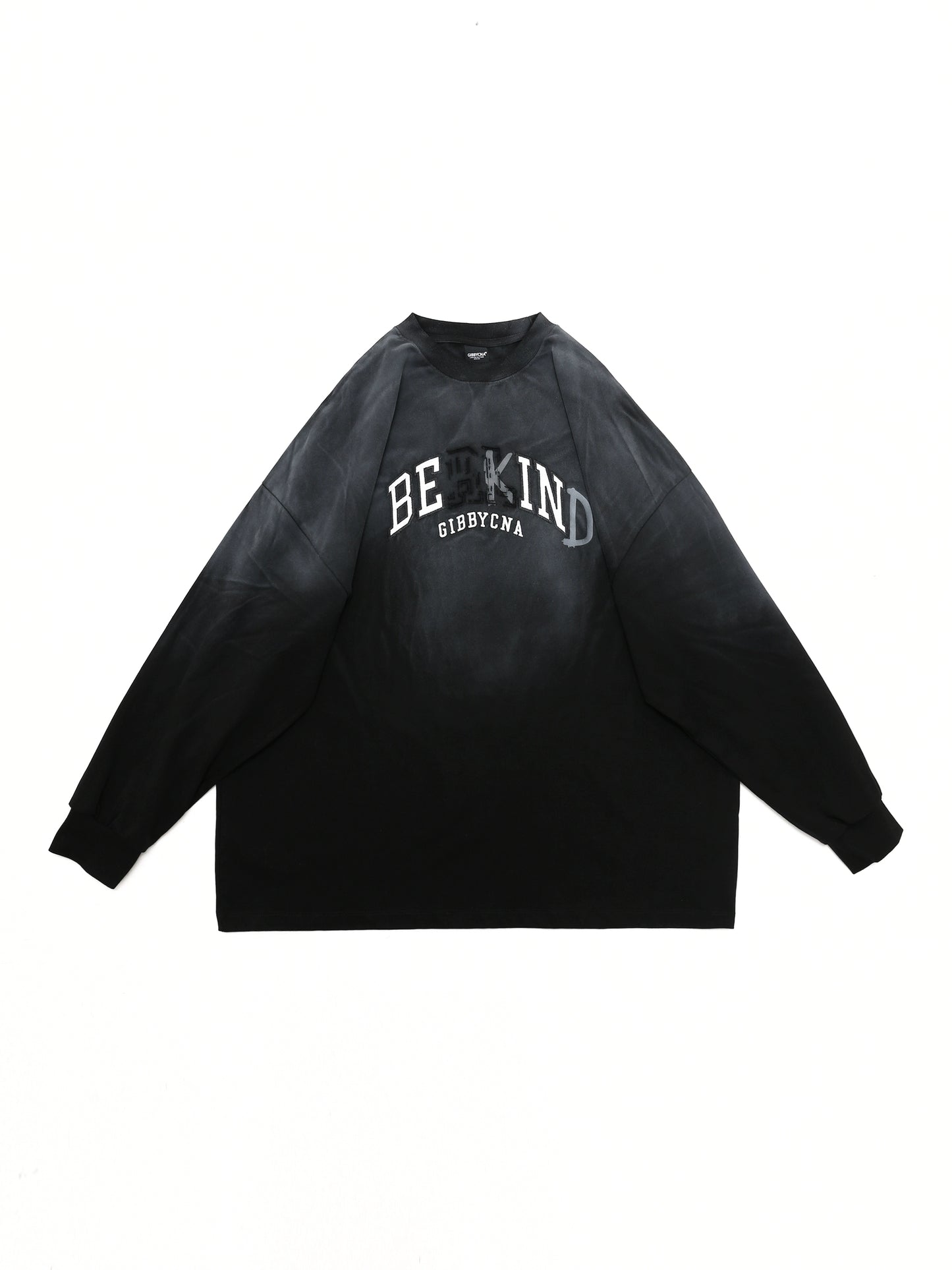 Logo Embroidery Oversize Long Sleeve T-Shirt WN5640