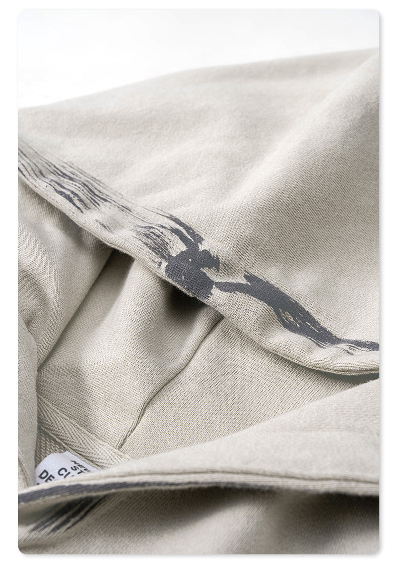Oversize Brushed Paint Hoodie WN7867