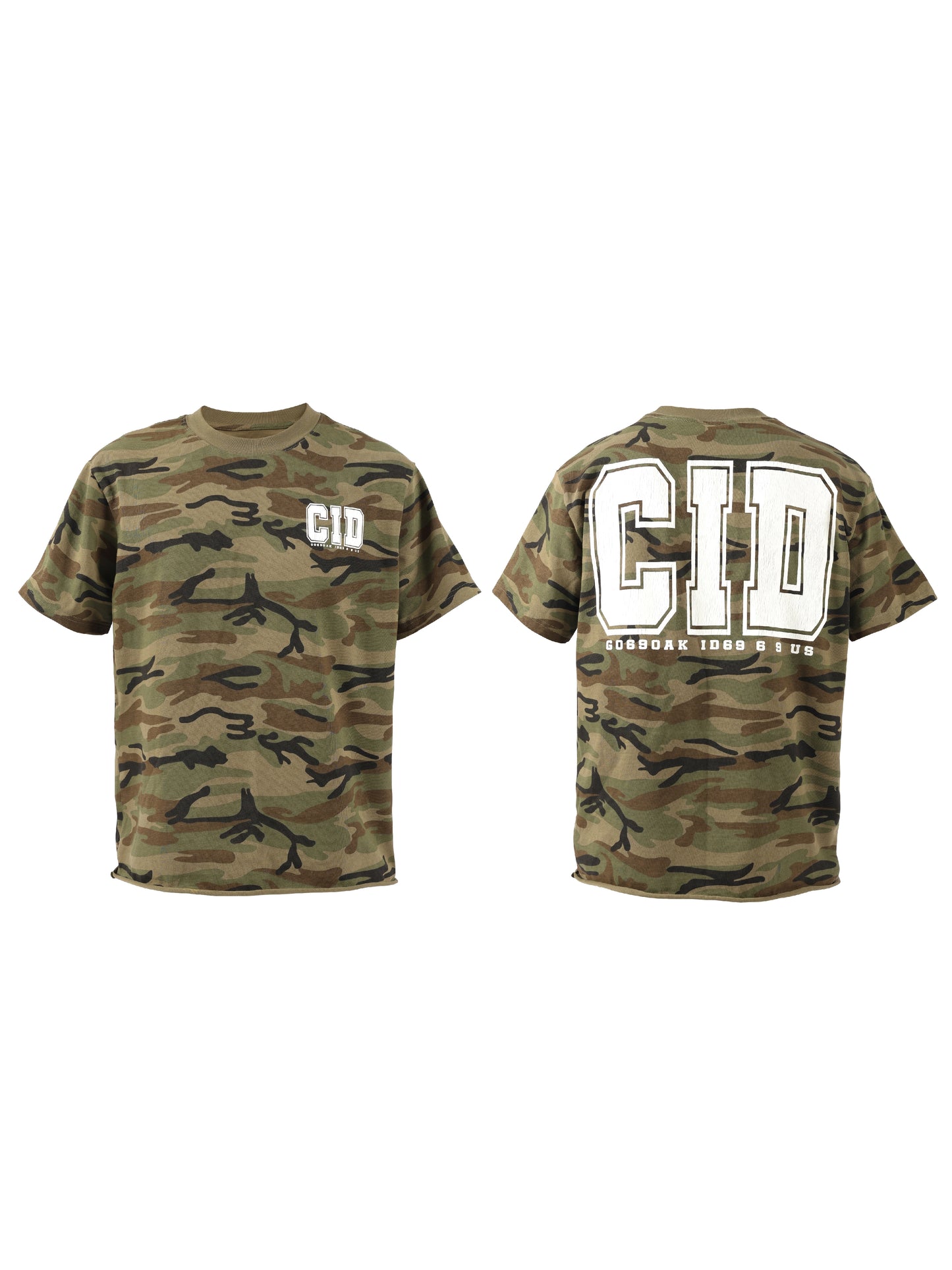 Graphic Print Camouflage Design Short Sleeve T-Shirt WN17215