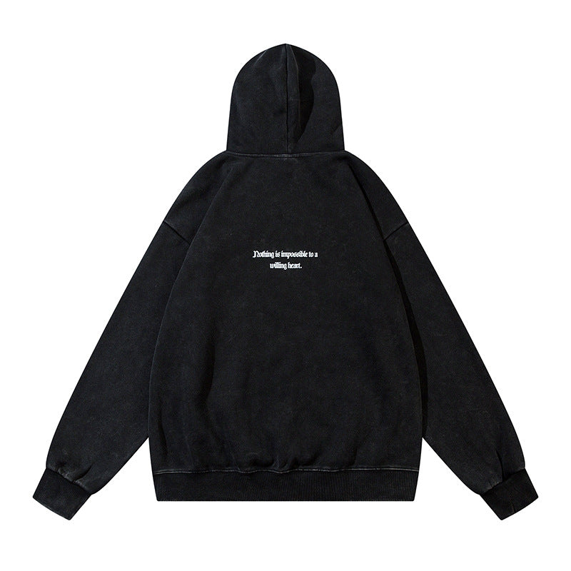 Letter Print Pullover Hoodie WN11208