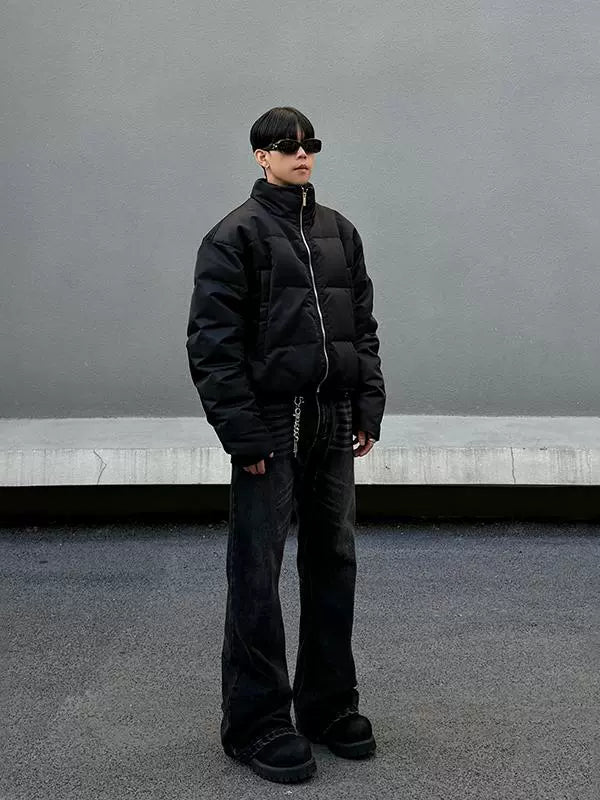 Washed Flare Denim Jeans WN19498