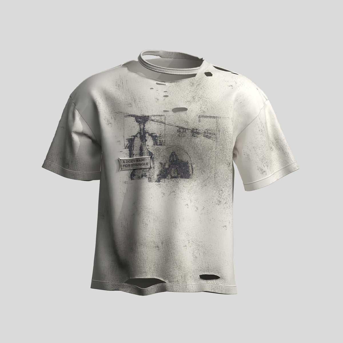 Damage Graphic Short Sleeve T-Shirt WN27140