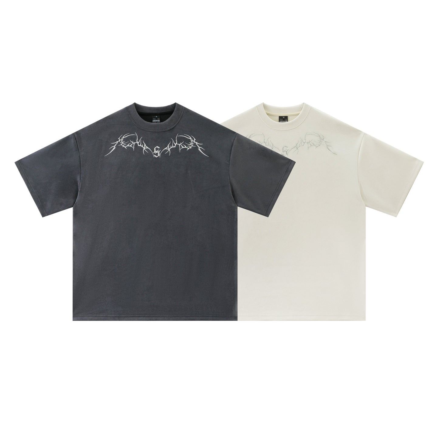 Oversize Suede Short Sleeve T-Shirt WN13121