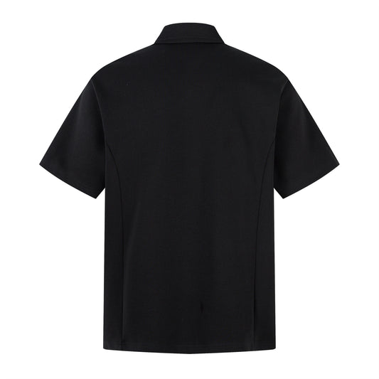 Full Zip Polo Collar Short Sleeve Shirt WN26805