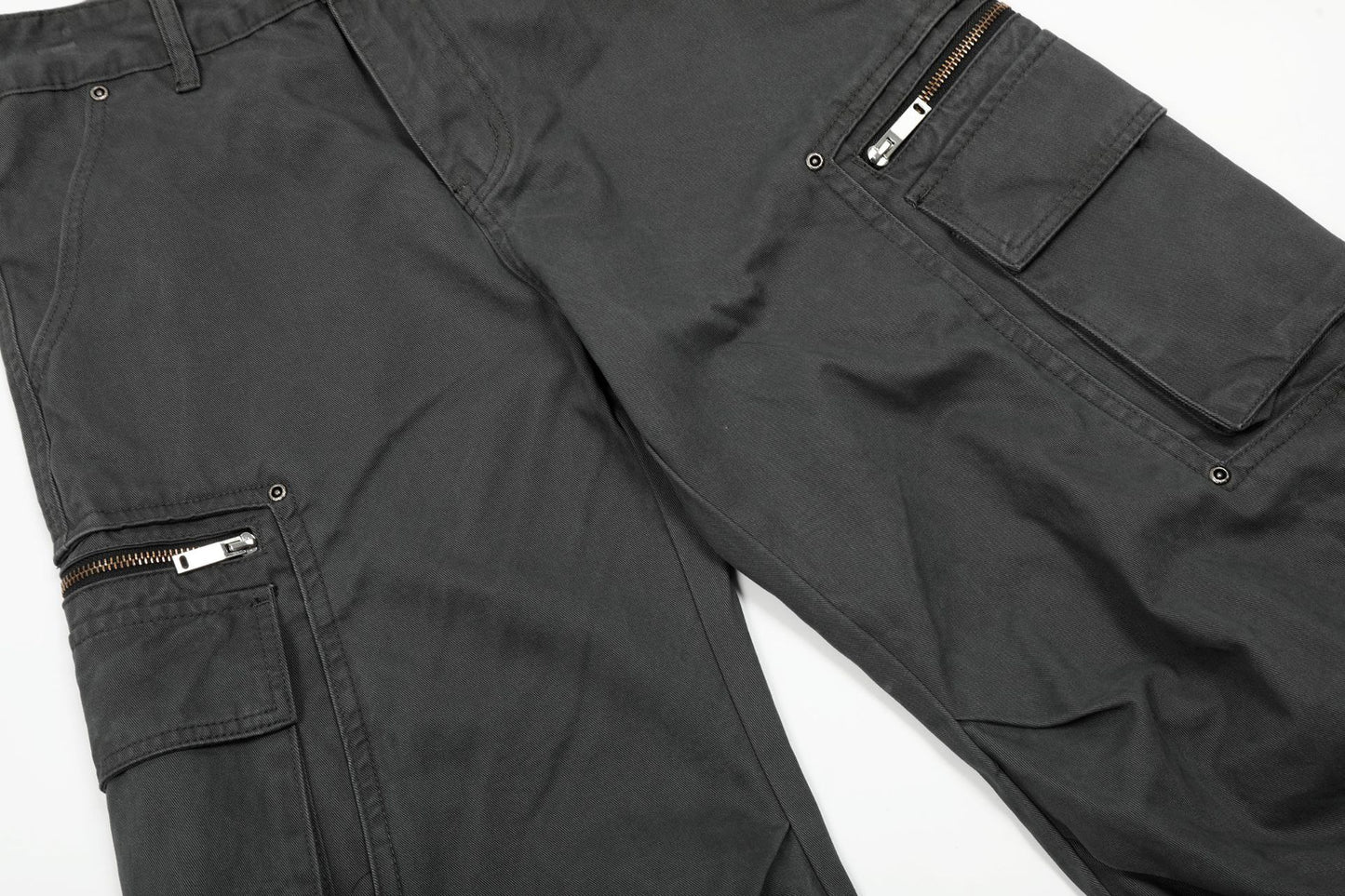 Zip Pocket Cargo Wide Leg Pants WN25936