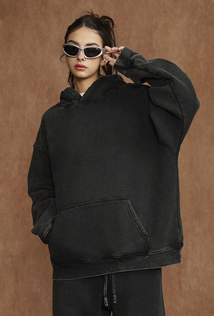 Oversize Washed Hoodie WN6460 – WONDER NOAH