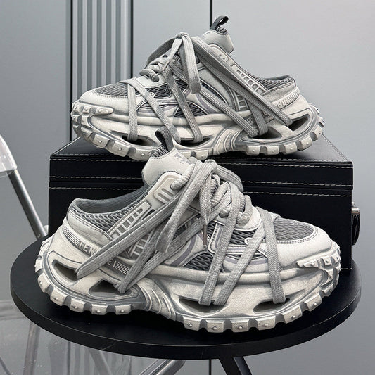 Chunky Platform Breathable Mules WN24781