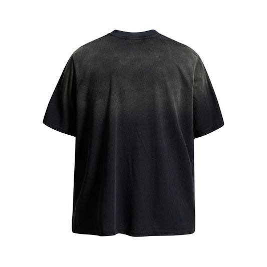 Washed Graphic Letter Print Short Sleeve T-Shirt WN25452