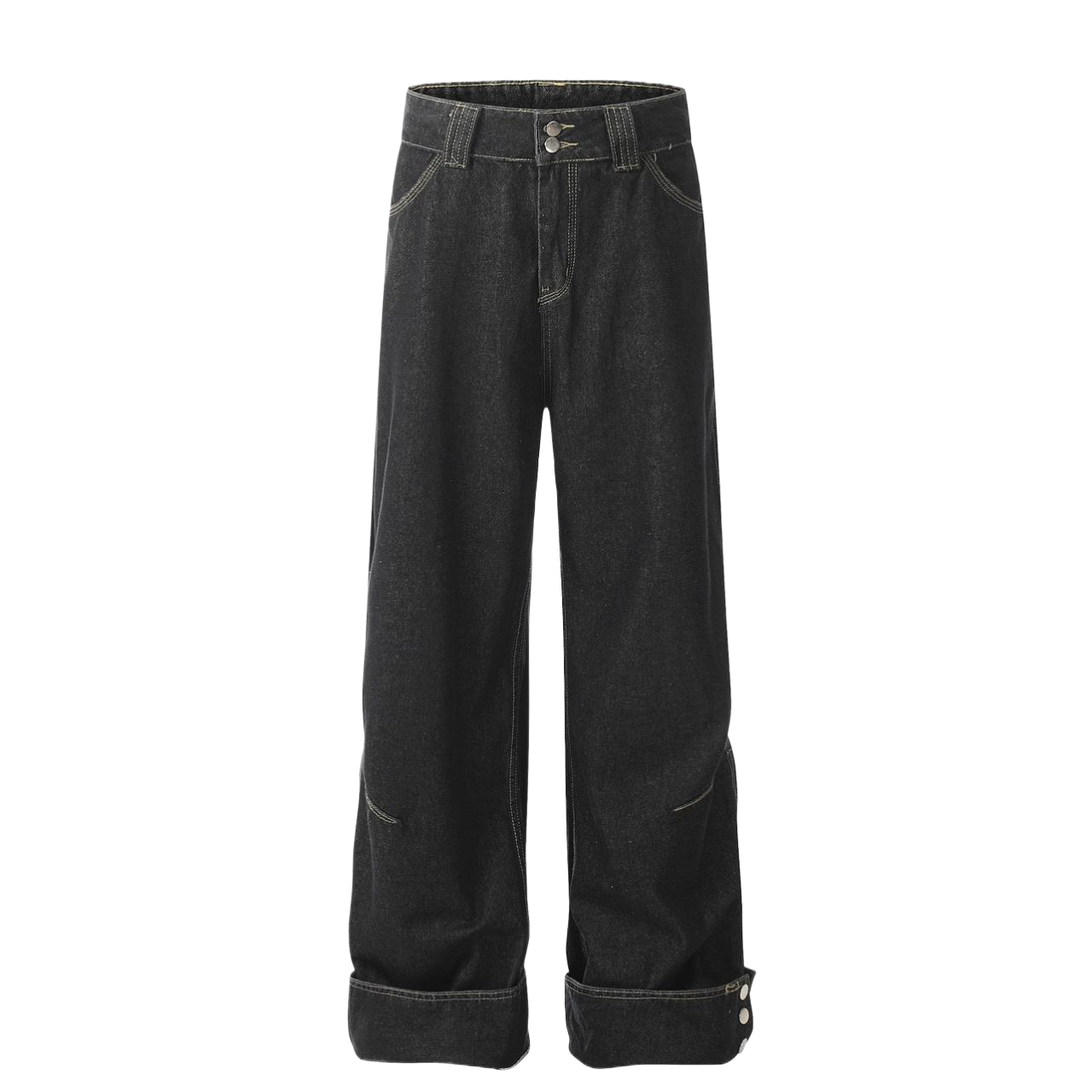 Wide-Leg Straight Denim Jeans WN6953