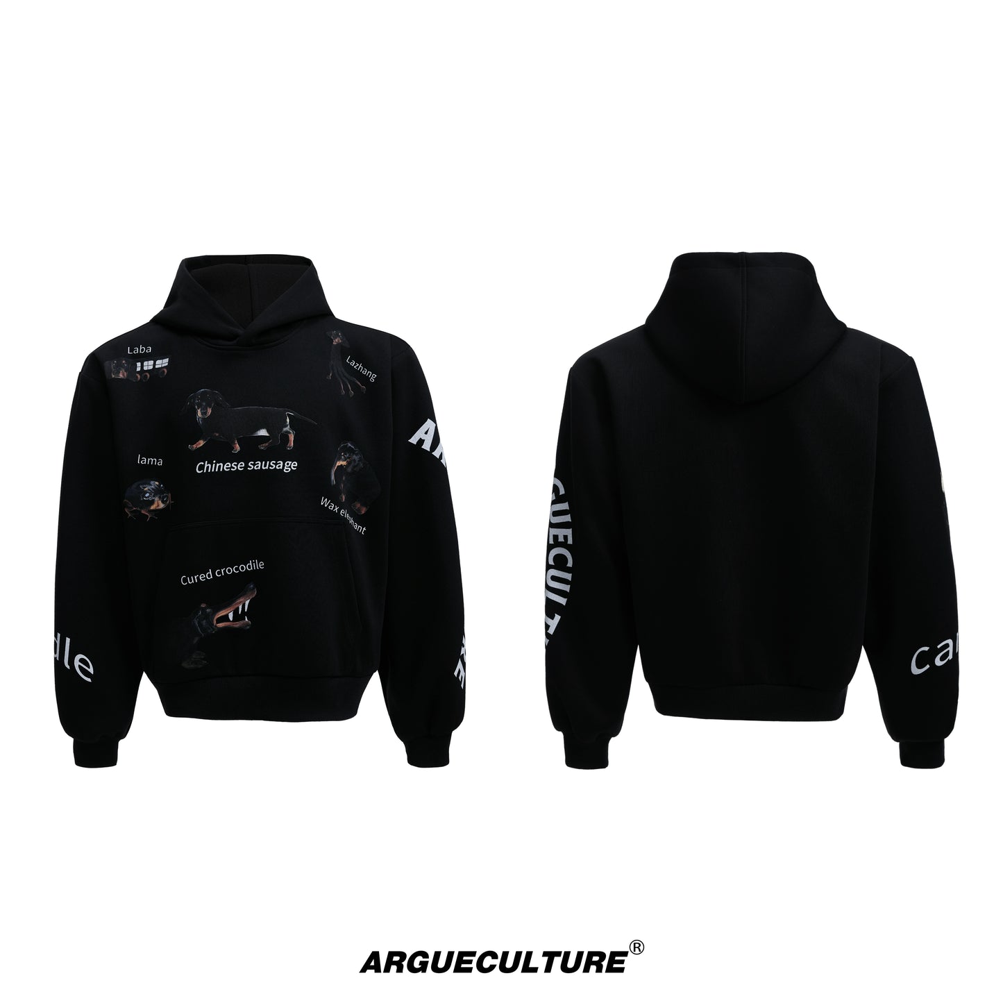 Abstract Dachshund Short Hoodie WN20675